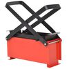 vidaXL briketpresser til papir 34x14x14 cm sort og r&oslash;d
