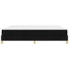 vidaXL Box spring seng med madras Sort 200 x 200 cm Stof