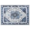 vidaXL T&aelig;ppe ORIZ M&oslash;rk bl&aring; 140 x 200 cm 100% polyester