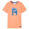 Kortærmet T-shirt til børn str. 92 neon-orange