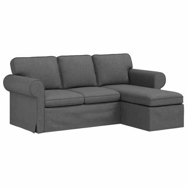 vidaXL Sofa M&oslash;rkegr&aring;