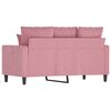 vidaXL 2-personers sofa 120 cm fl&oslash;jl lyser&oslash;d