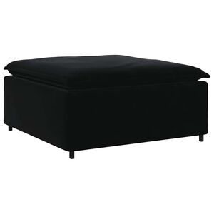 vidaXL modul&aelig;r sofa fodskammel modul 100x100x48 cm sort