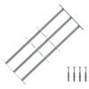 vidaXL Vinduesgitter 700-1050 mm Galvaniseret st&aring;l S&oslash;lv