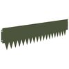 vidaXL Pl&aelig;nekant 10 pcs 103 x 25 cm metal Olivengr&oslash;n