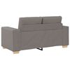 vidaXL Sofa 3 pcs Gr&aring;brun 221 x 80 x 80 cm Linned-blandet stof
