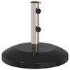 vidaXL Parasolfod til 40-50 mm pole 26.75 kg Sort for 40-50 mm Pole