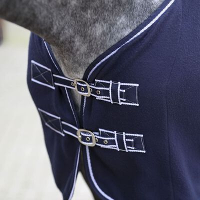 Covalliero fleecedækken til hest RugBe Classic 145 cm marineblå