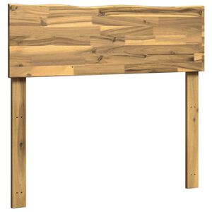 vidaXL Sengegavl med naturkant ROSTOCK Hvid 75 cm Massivt Akacietr&aelig;
