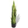 vidaXL kunstig sansevieria-plante med urtepotte 90 cm Gr&oslash;n
