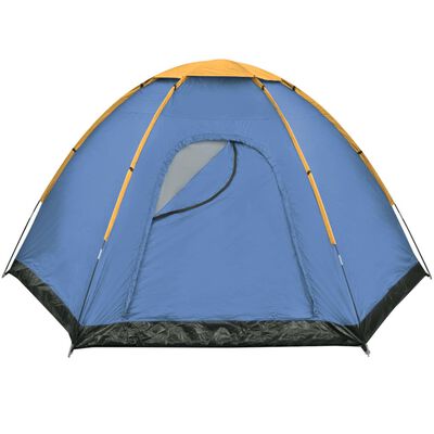 vidaXL 6-personers telt blå og gul