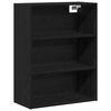 vidaXL Highboard Sort eg 69,5 x 34 x 180 cm Konstrueret tr&aelig;