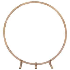 vidaXL Bryllupsbue Lys Brun 224 x 80 x 220 cm Massivt fyrretr&aelig;