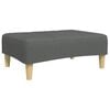 vidaXL fodskammel 77x55x31 cm stof m&oslash;rkegr&aring;