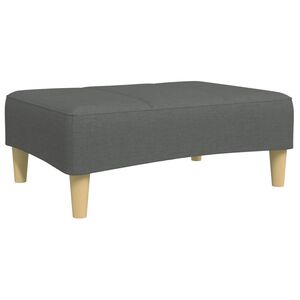 vidaXL fodskammel 77x55x31 cm stof m&oslash;rkegr&aring;