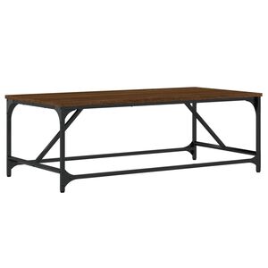 vidaXL sofabord 100x50x35 cm konstrueret tr&aelig; brun egetr&aelig;sfarve