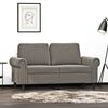 vidaXL 2-personers sofa 120 cm velour lysegr&aring;