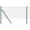 vidaXL K&aelig;detr&aring;dsgitter Grundfiks 25 x 0,4 m PVC-belagt st&aring;l Gr&oslash;n Mesh