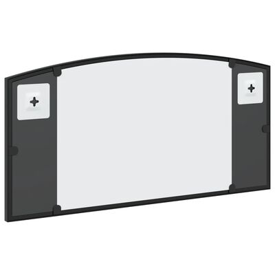 vidaXL vægspejl 60x30 cm buet jern sort