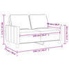 vidaXL 2-personers sofa 140 cm stof lysegul
