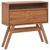 vidaXL konsolbord 80x30x80 cm massivt teaktr&aelig;