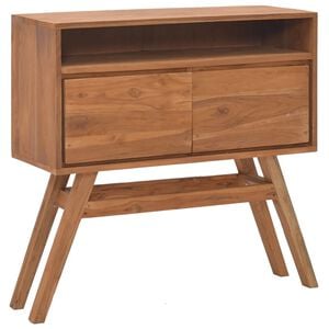 vidaXL konsolbord 80x30x80 cm massivt teaktr&aelig;