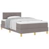 vidaXL Box spring seng med pude Gr&aring;brun 120 x 200 cm Stof