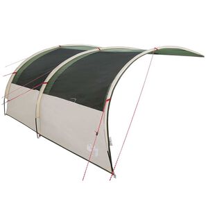 vidaXL Vandafvisende Tarp Buet med tag 260 x 350 x 260 cm