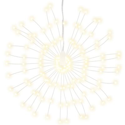 vidaXL lysende starburst-dekoration 4 stk. 140 LED'er 17 cm varm hvid
