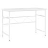 vidaXL computerbord 105x55x72 cm MDF og metal hvid