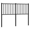 vidaXL udskiftningsgavl 120 cm metal sort