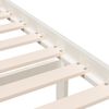 vidaXL sengeramme 75x190 cm Small Single massivt træ hvid