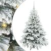 vidaXL Kunstigt juletr&aelig; med 150 LED'er Hvid 120 cm PE og PVC