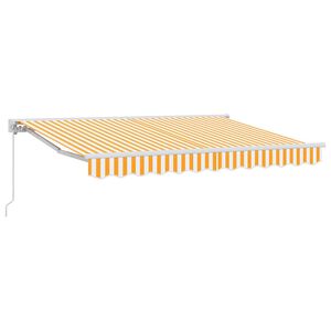 vidaXL Markiseramme Gul og Hvid 250 x 200 cm