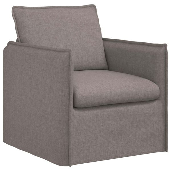 vidaXL Sofa 2 pcs Gr&aring;brun 196 x 82 x 85 cm Stof