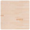 vidaXL firkantet bordplade 90x90x2,5cm ubehandlet massivt egetr&aelig;