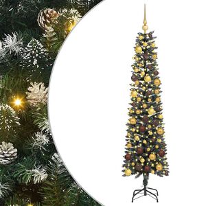vidaXL Kunstigt juletr&aelig; med stativ Gr&oslash;n 180 cm PVC og plastik og st&aring;l