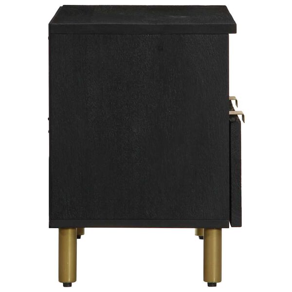 vidaXL tv-bord 70x33x46 cm konstrueret tr&aelig; sort