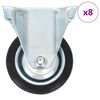 vidaXL faste hjul 8 stk. 75 mm