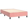 vidaXL Boxspring sengeramme 120x200 cm fl&oslash;jl pink