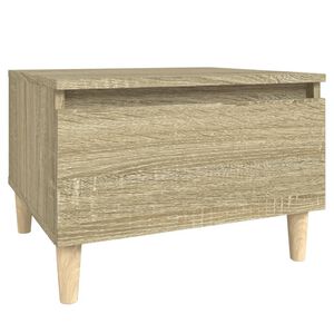 vidaXL sidebord 50x46x35 cm konstrueret tr&aelig; sonoma-eg