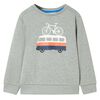 vidaXL Sweatshirt til b&oslash;rn str. 92 lys kakimeleret