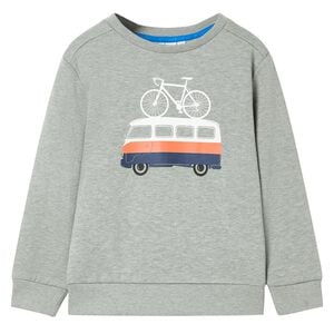 Sweatshirt til b&oslash;rn str. 92 lys kakimeleret