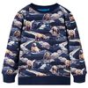 vidaXL Sweatshirt til b&oslash;rn str. 128 marinebl&aring;