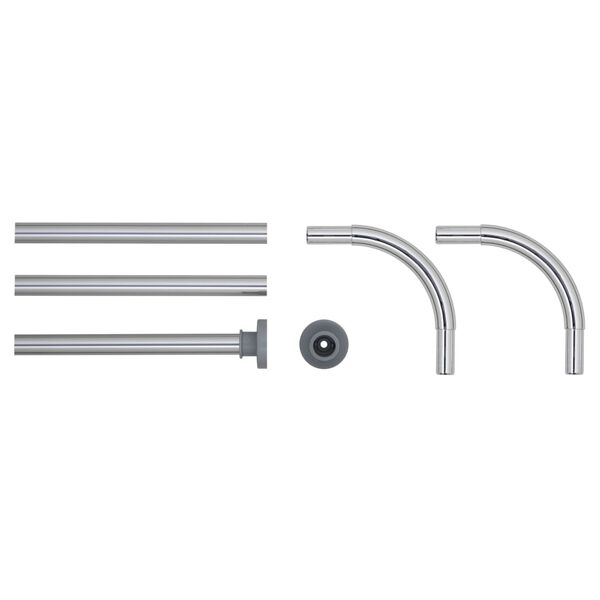 Sealskin badeforh&aelig;ngsstang krom