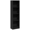 vidaXL bogreol 40x24x143 cm konstrueret tr&aelig; sort