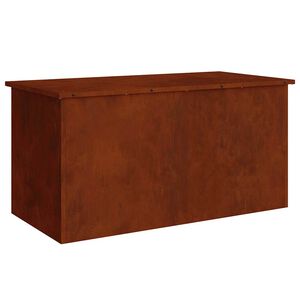 vidaXL Have opbevaringspude kasse Galvaniseret st&aring;l 100 x 50,5 x 50 cm