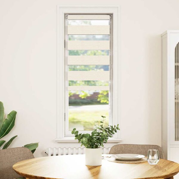 vidaXL zebragardin marmorbeige 40x150 cm stofbredde 35,9 cm polyester