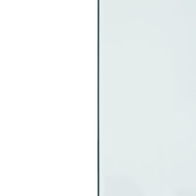 vidaXL glasplade til pejs 100x60 cm rektangulær