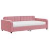 vidaXL daybed med madras 100x200 cm velour pink